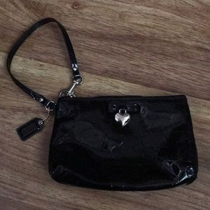 Coach Signature Gloss Leather Wristlet